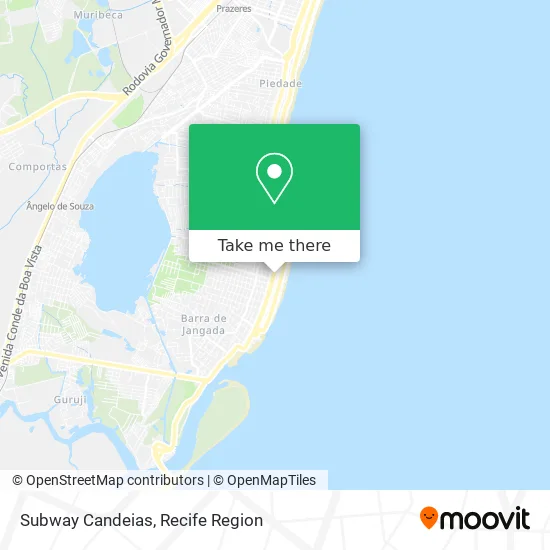 Subway Candeias map
