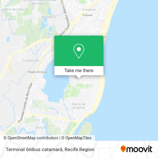 Terminal ônibus catamarã map