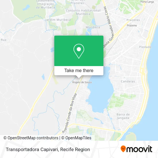 Transportadora Capivari map