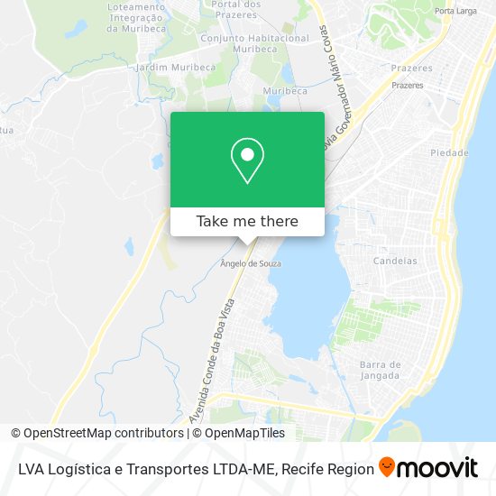 LVA Logística e Transportes LTDA-ME map