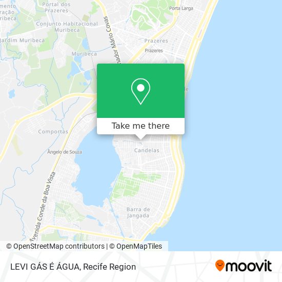 LEVI GÁS É ÁGUA map