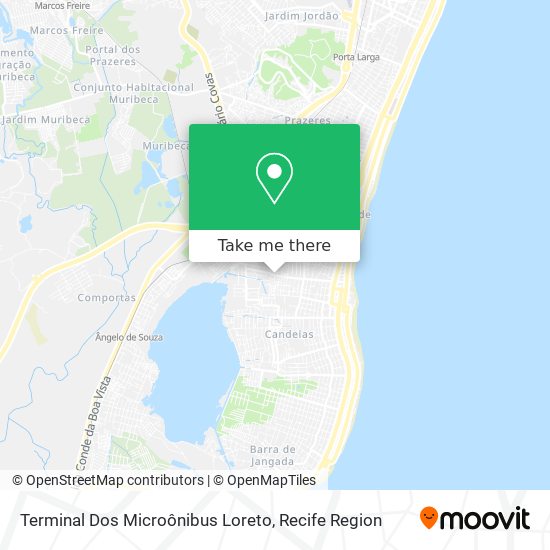 Terminal Dos Microônibus Loreto map