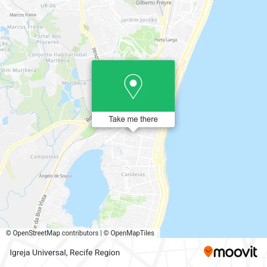 Igreja Universal map