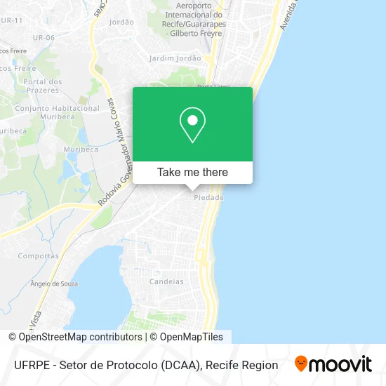 UFRPE - Setor de Protocolo (DCAA) map
