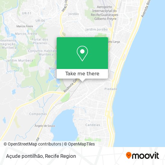 Açude pontilhão map