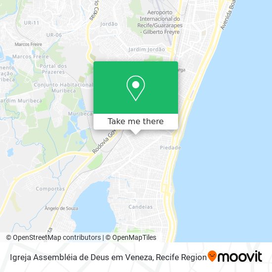 Igreja Assembléia de Deus em Veneza map