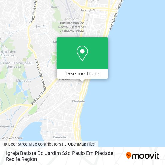 Igreja Batista Do Jardim São Paulo Em Piedade map