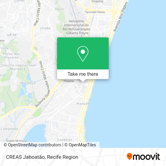 CREAS Jaboatão map