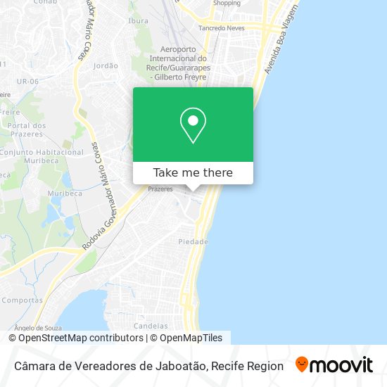 Câmara de Vereadores de Jaboatão map