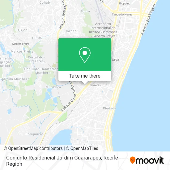 Conjunto Residencial Jardim Guararapes map