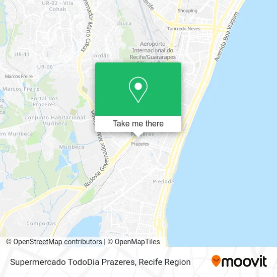 Supermercado TodoDia Prazeres map