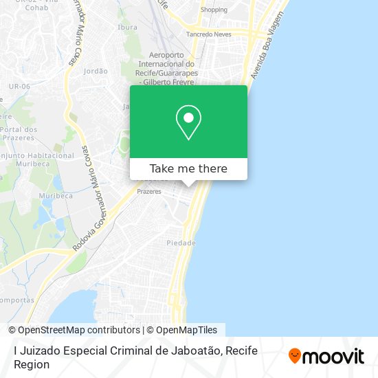 I Juizado Especial Criminal de Jaboatão map