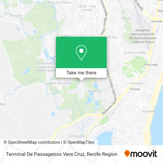 Terminal De Passageiros Vera Cruz map