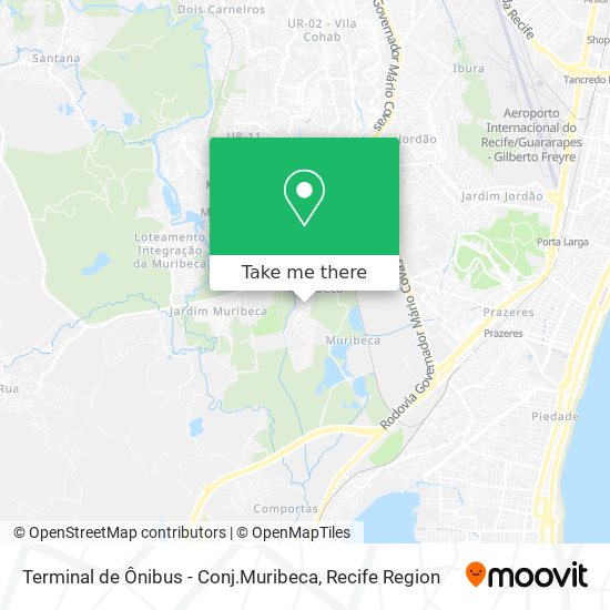 Mapa Terminal de Ônibus - Conj.Muribeca