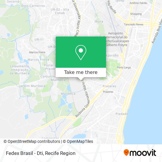 Fedex Brasil - Dti map