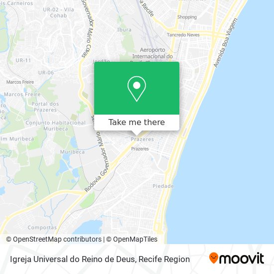 Igreja Universal do Reino de Deus map