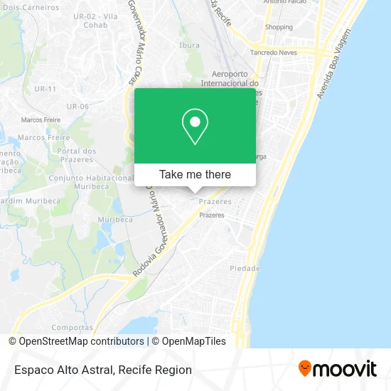 Espaco Alto Astral map