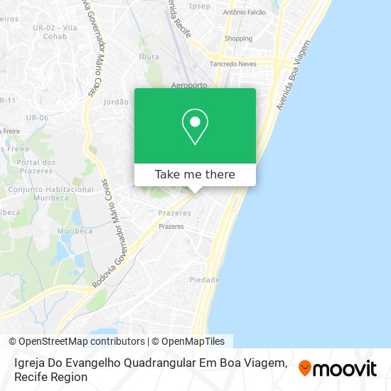 Igreja Do Evangelho Quadrangular Em Boa Viagem map