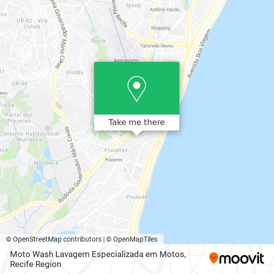 Moto Wash Lavagem Especializada em Motos map