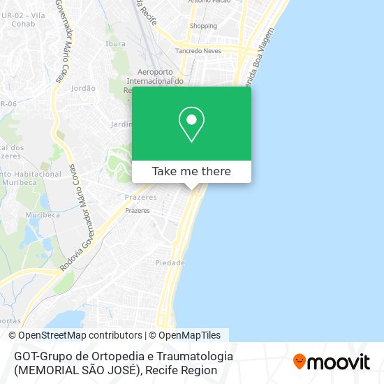 GOT-Grupo de Ortopedia e Traumatologia (MEMORIAL SÃO JOSÉ) map