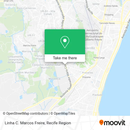 Linha C. Marcos Freire map