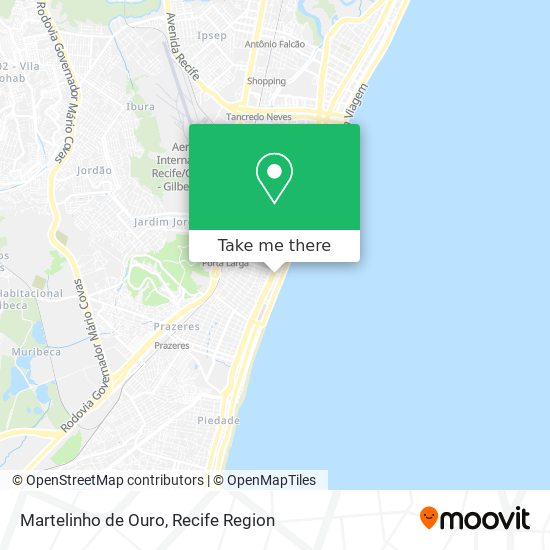 Martelinho de Ouro map