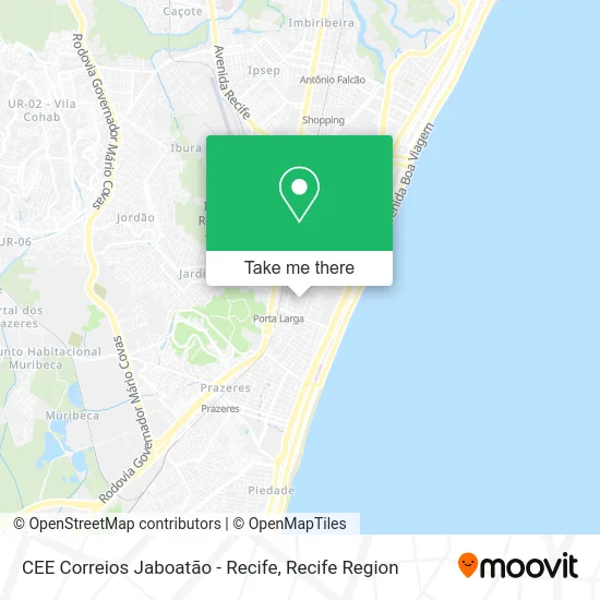 CEE Correios Jaboatão - Recife map
