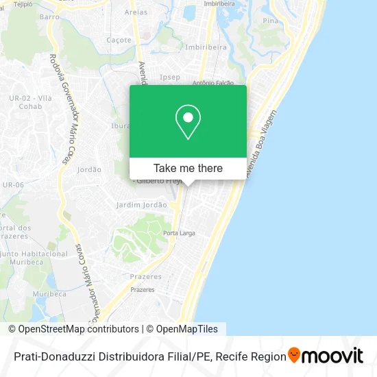 Prati-Donaduzzi Distribuidora Filial / PE map