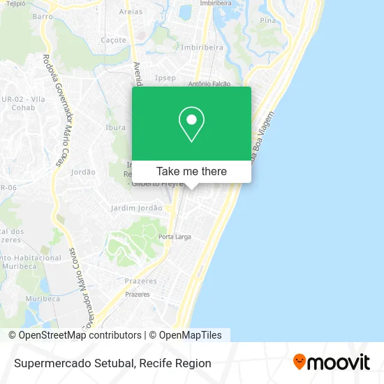 Supermercado Setubal map