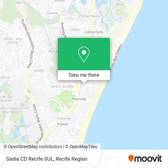 Sadia CD Recife SUL map