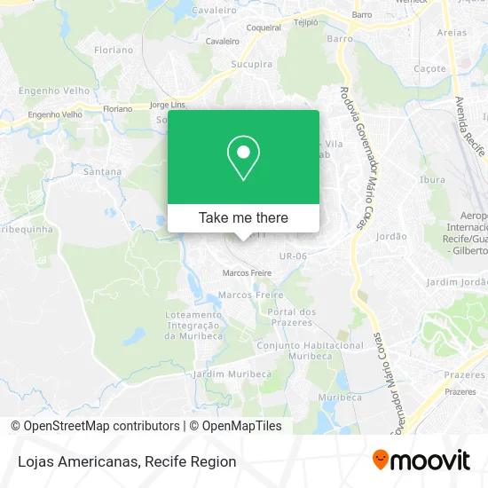 Lojas Americanas map