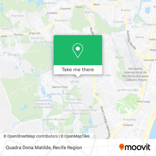 Quadra Dona Matilde map