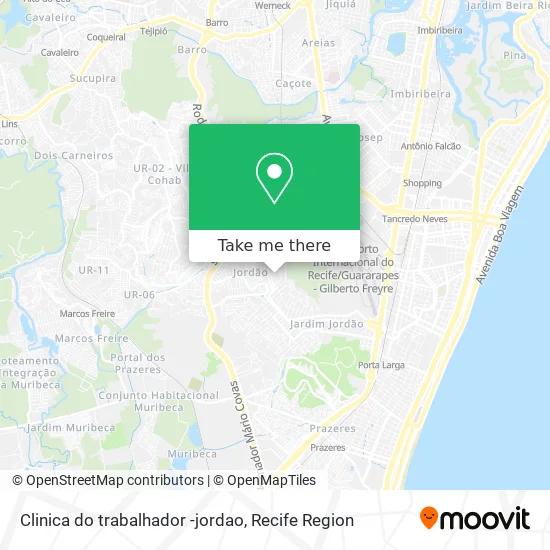 Clinica do trabalhador -jordao map