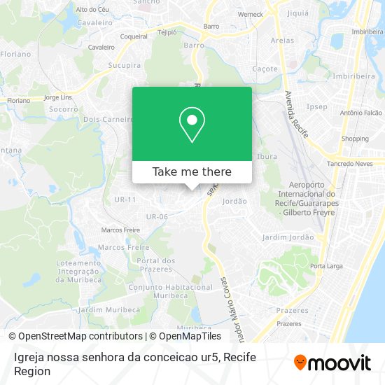 Igreja nossa senhora da conceicao ur5 map