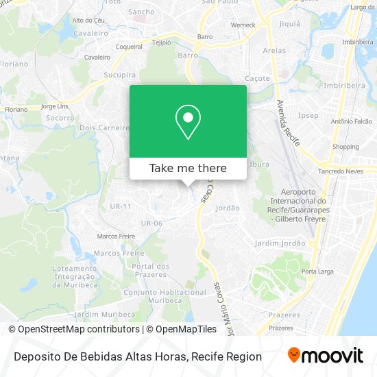 Deposito De Bebidas Altas Horas map