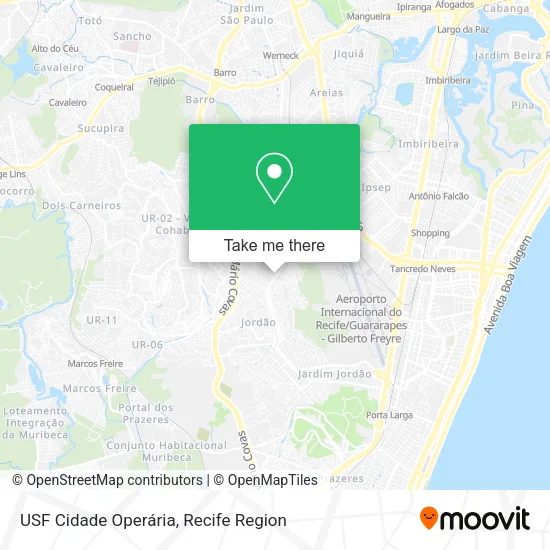 USF Cidade Operária map