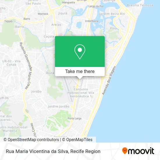 Rua Maria Vicentina da Silva map