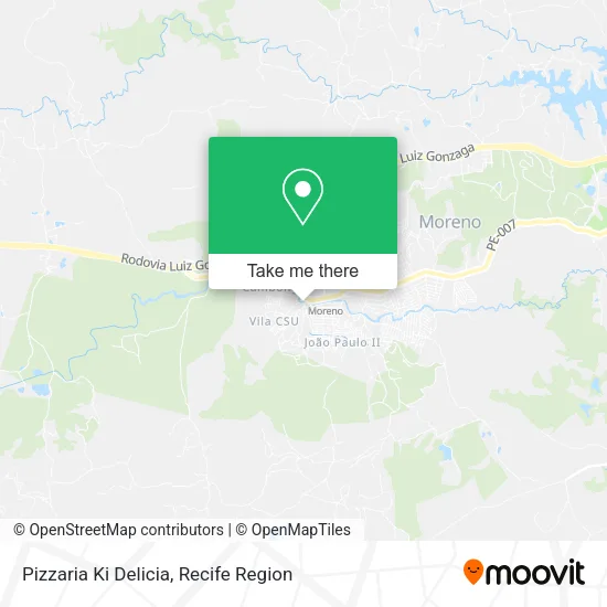 Pizzaria Ki Delicia map