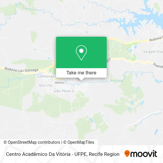 Centro Acadêmico Da Vitória - UFPE map