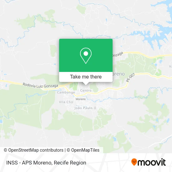 INSS - APS Moreno map