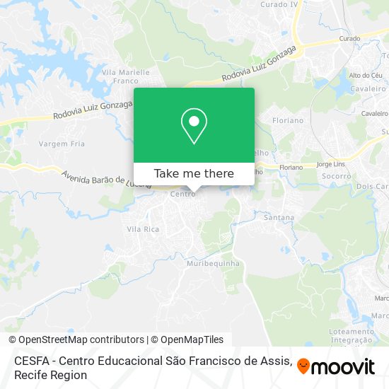 CESFA - Centro Educacional São Francisco de Assis map