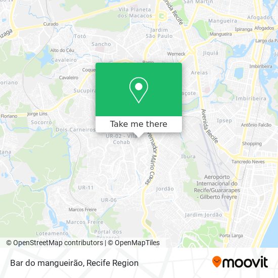Mapa Bar do mangueirão
