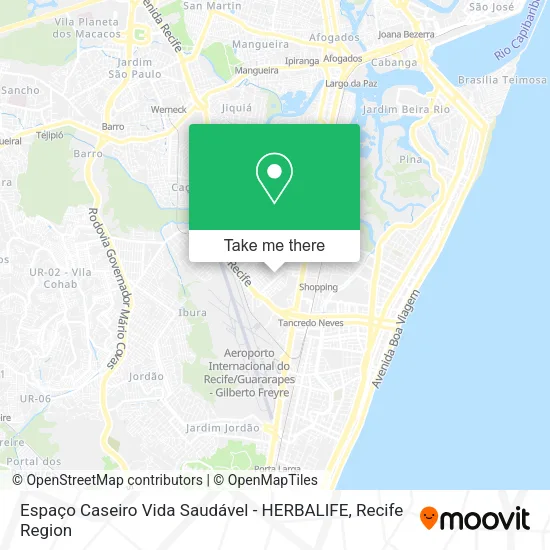 Espaço Caseiro Vida Saudável - HERBALIFE map