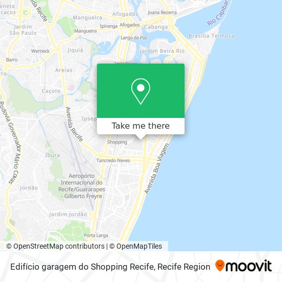 Edifício garagem do Shopping Recife map