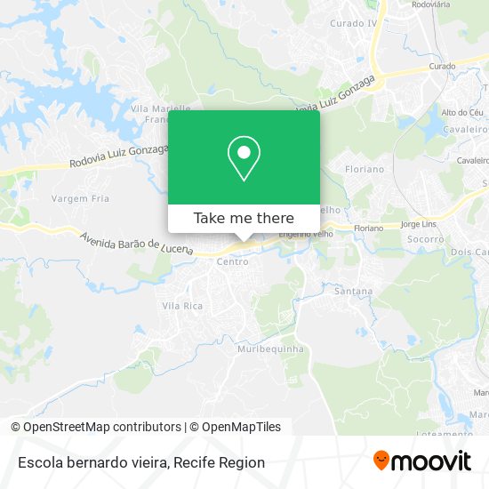 Escola bernardo vieira map