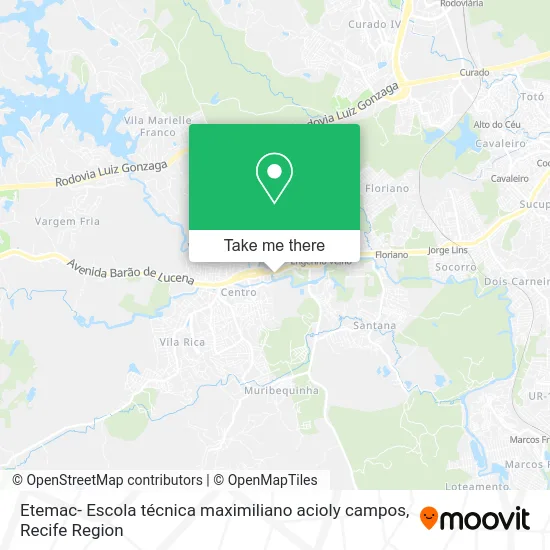 Etemac- Escola técnica maximiliano acioly campos map