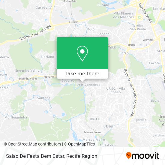 Salao De Festa Bem Estar map