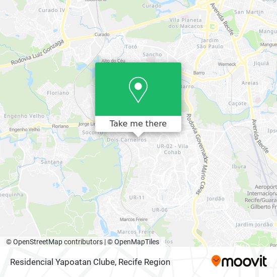 Residencial Yapoatan Clube map