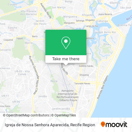 Igreja de Nossa Senhora Aparecida map