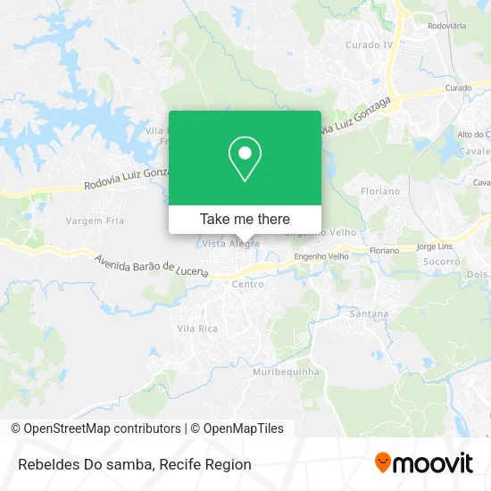 Rebeldes Do samba map